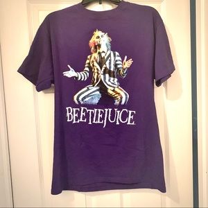 Beetle Juice Graphic Tee Purple HALLOWEEN